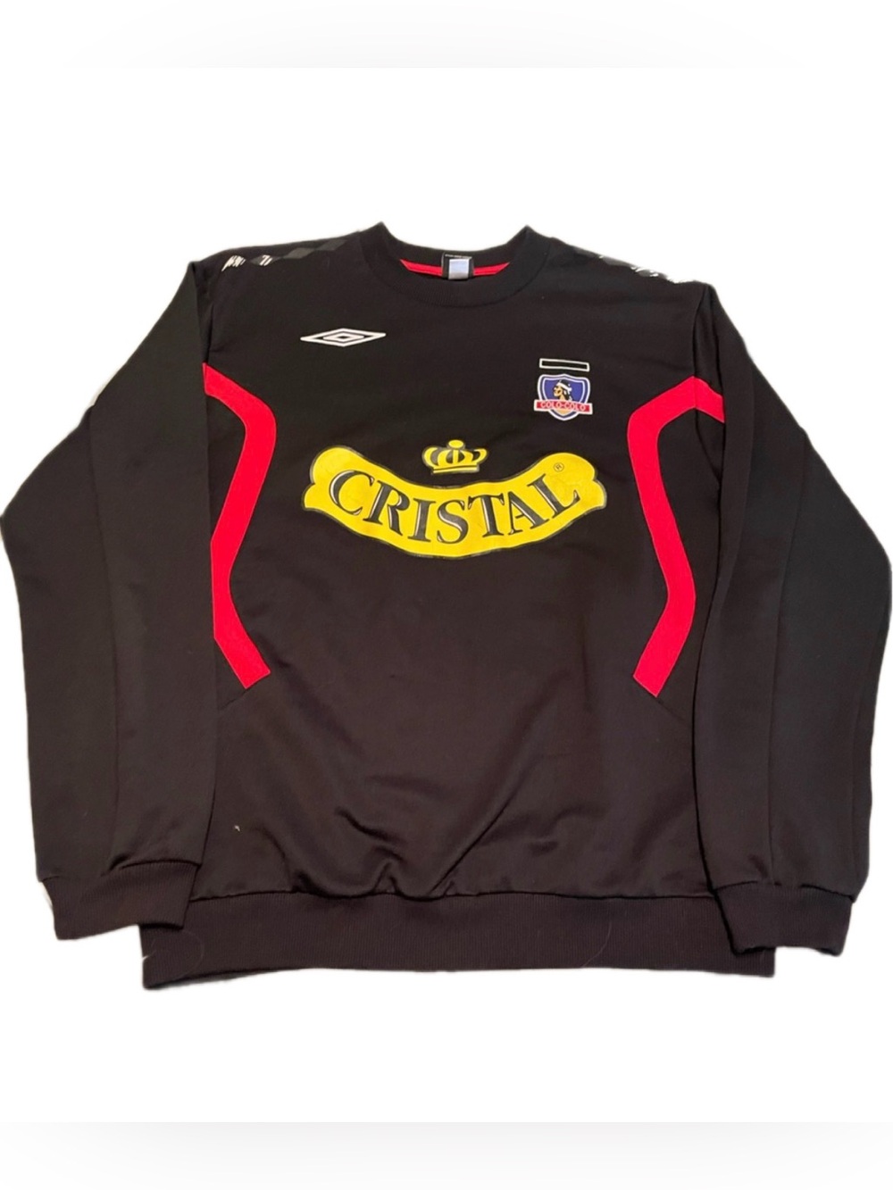 Vintage Umbro Colo-Colo Football Club CRISTAL Soccer Crewneck Sweatshirt ⚽🔥